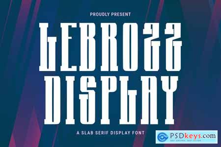 Lebrozz Slab Serif Display Bold Font