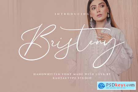 Bristeny Handwritten Font