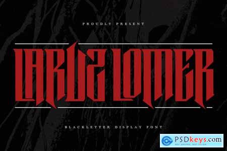 Laruz Lomer Blackletter Display Font