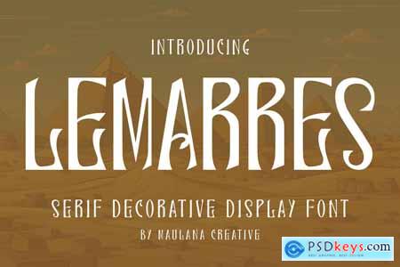 Lemarres Decorative Display Font