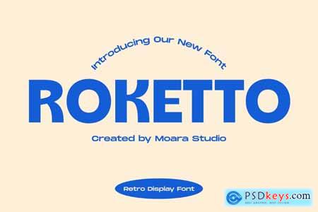 Roketto - Retro Bold Display Font