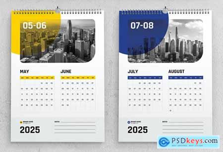 Modern 2025 Wall Calendar Design