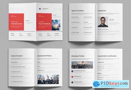 Company Policy Brochure Layout