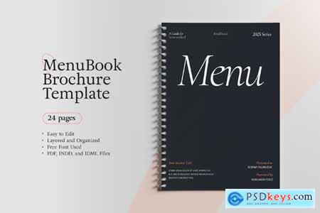 Modern Menu Book Template