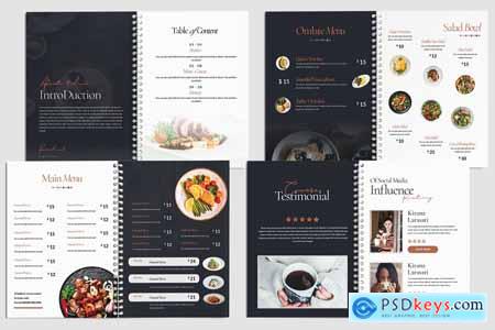 Modern Menu Book Template