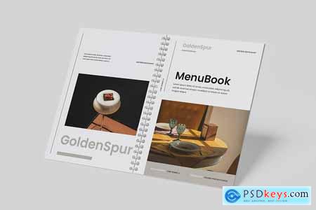 Simple Menu Book Template