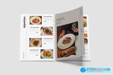 Simple Menu Book Template