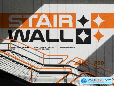 Stair wall Mockup