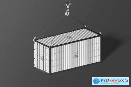 Shipping Container Mockup 003