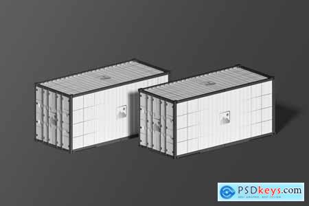 Shipping Container Mockup 003