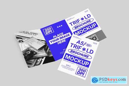 A5 Trifold Brochure Mockup 001