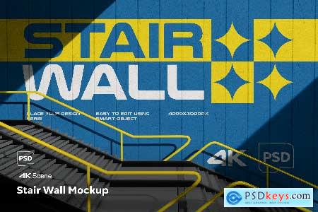 Stair wall Mockup