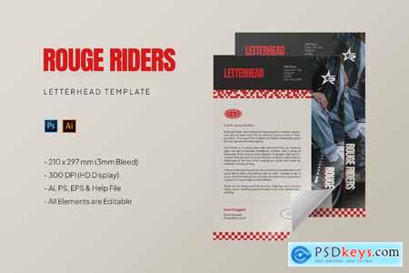 Rouge Riders - Letterhead Template