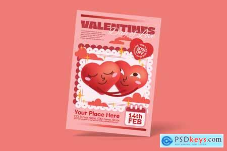 Valentine's Day Flyer 6PDD8UN