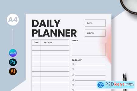 Daily Planner Design Template