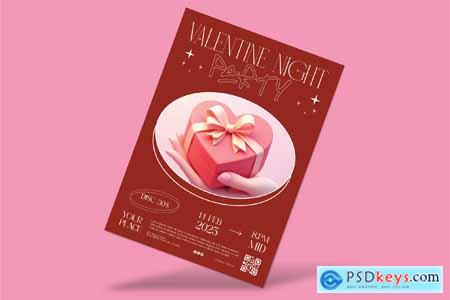 Valentine Party Flyer QNC9CFW