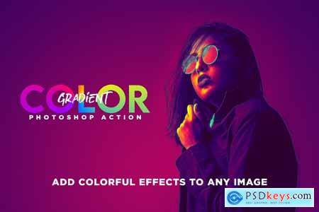 Color Gradient Photoshop Action