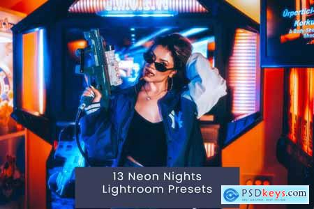 13 Neon Nights Lightroom Presets