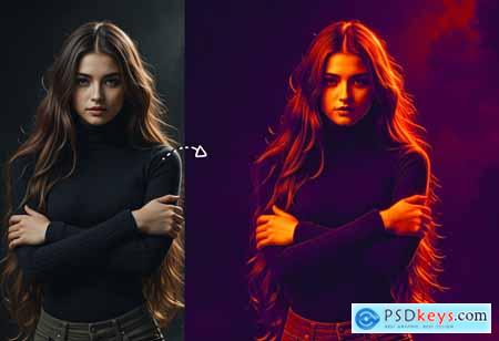 Color Gradient Photoshop Action