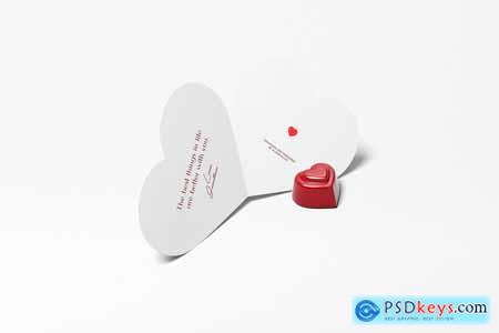 Valentine's Day Card Mockup