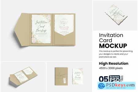 Invitation Card Mockup