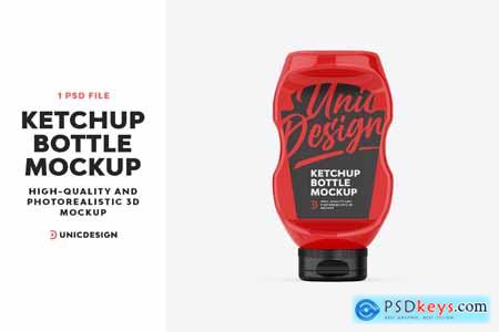 Ketchup Bottle Mockup