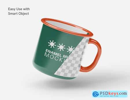 Enamel Mug Mockup