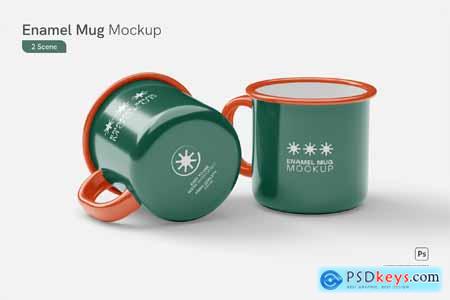 Enamel Mug Mockup