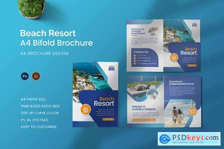 Beach Resort Bifold Brochure