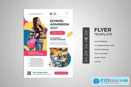 School Admission Flyer H6QL3TC