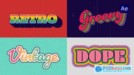 Retro Rainbow Vintage Titles 56476875