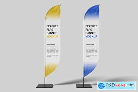 Flag Banner Convex Mock-Up