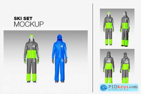 Ski Set Mockup