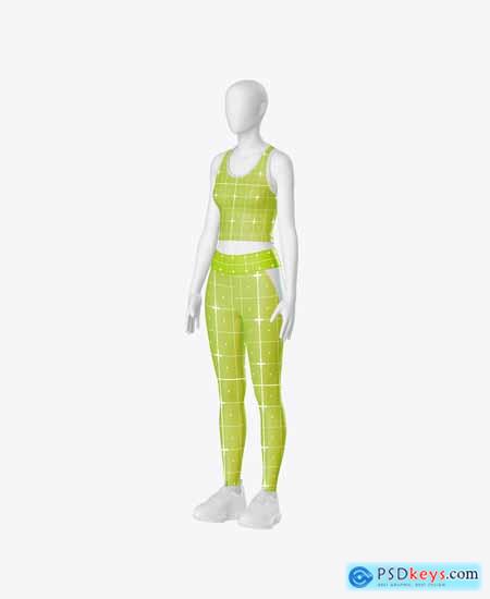 Set Women's Running Kit Mockup