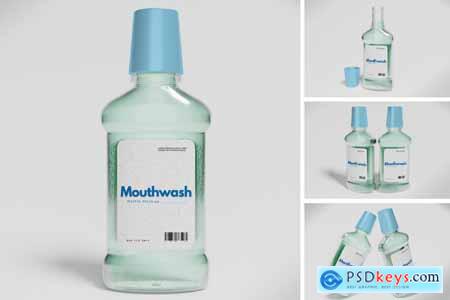 Mouthwash Bottle Mockup