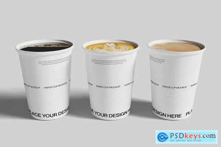 Paper Take Away Coffee Cup Mockup Set