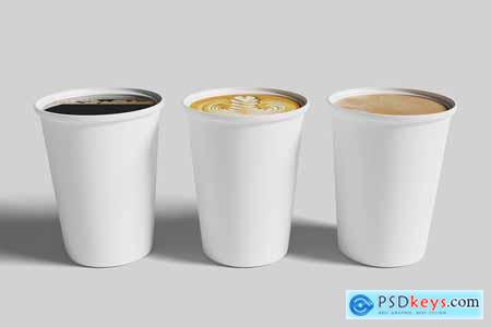 Paper Take Away Coffee Cup Mockup Set