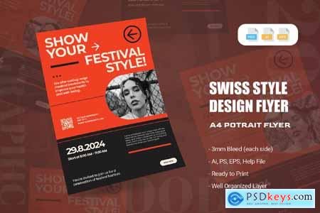 Swiss Style Design - Flyer