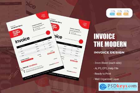 Modern Typography - Invoice