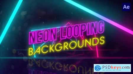 Neon Looping Tunnel Backgrounds 56509233