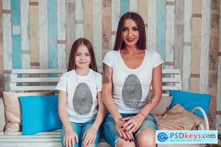 Family T-Shirt Mock-Up Vol.1 2017