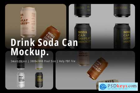 Drink Soda Can Mockup