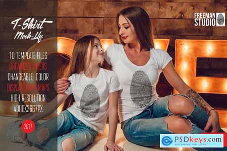 Family T-Shirt Mock-Up Vol.1 2017