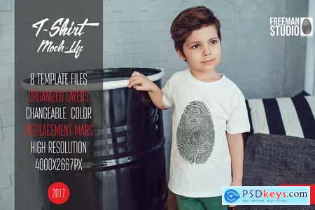 Kids T-Shirt Mock-Up Vol.2 2017