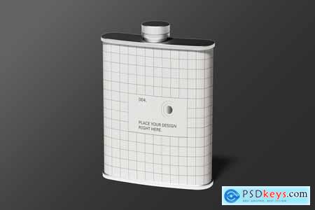 Hip Flask Mockup 004