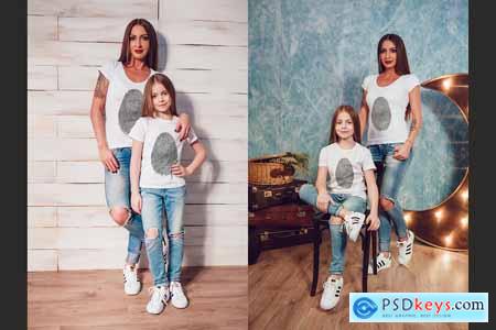 Family T-Shirt Mock-Up Vol.1 2017