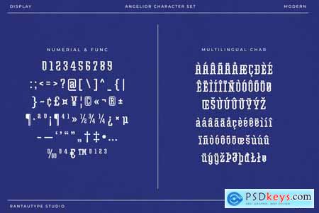 Angelior Display Font