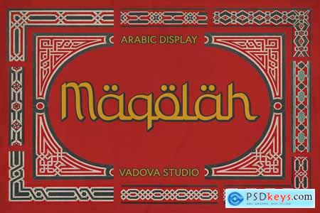 Maqolah Arabic Display Font