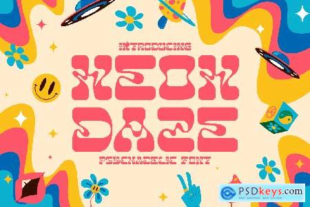 Neon Daze - Psychadelic Font