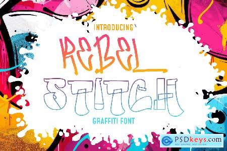 Rebel Stitch - Graffiti Font